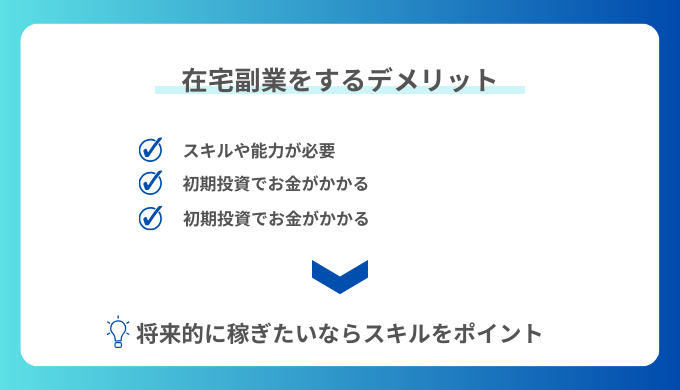 在宅副業をするデメリット