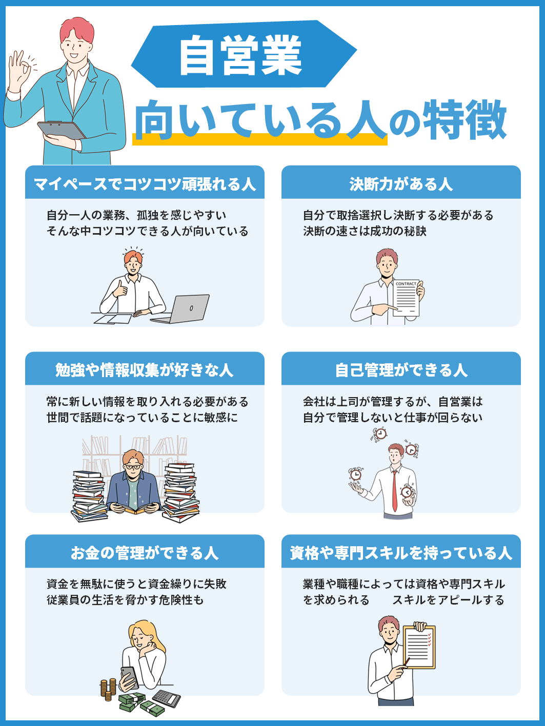 自営業に向いている人6つの特徴